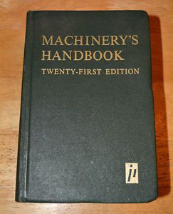 Machinery&#039;s Handbook 21st Edition 1980