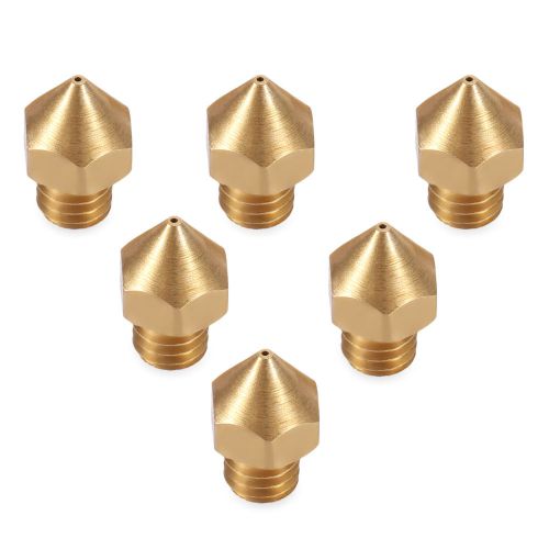 Anet 6pcs Thermostable 3D Printer Part Extruder Brass Nozzle Head