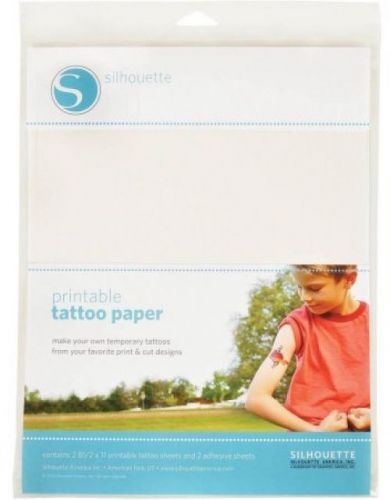 Silhouette temporary tattoo paper, 8.5 x 11 , 2pk for sale