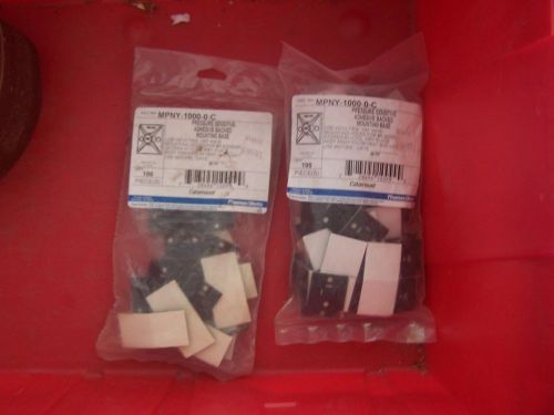 Catamount Black Nylon Mounting Pads Adhesive 100 Pieces MPNY-1000-0-C
