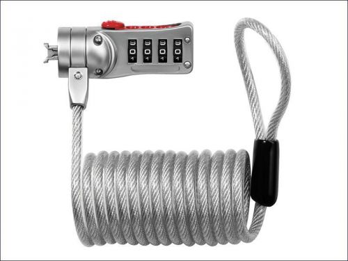 MasterLock - Combi Computer Cable Lock 1.8m x 5mm - 2120EURD