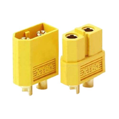 Nylon and gold plated spring XT60 Connector Pairs - Male/Female Pair HP