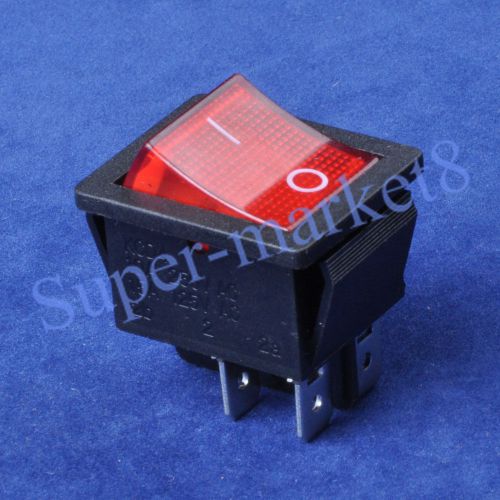 4*rocker switch pushbutton red illuminate on-off 102n for sale