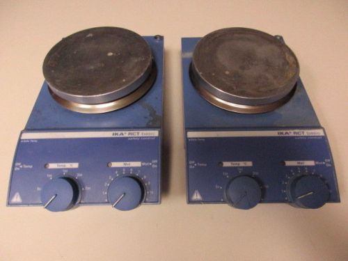 Lot of (2) IKA RCT Basic S1 Hot Plate Magnetic Stirrers