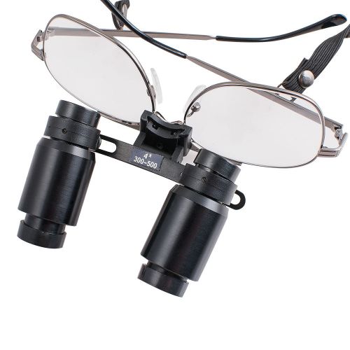4X Adjustable Denshine Dental Surgical Loupes  Magnifying Glasses 300-500mm FDA