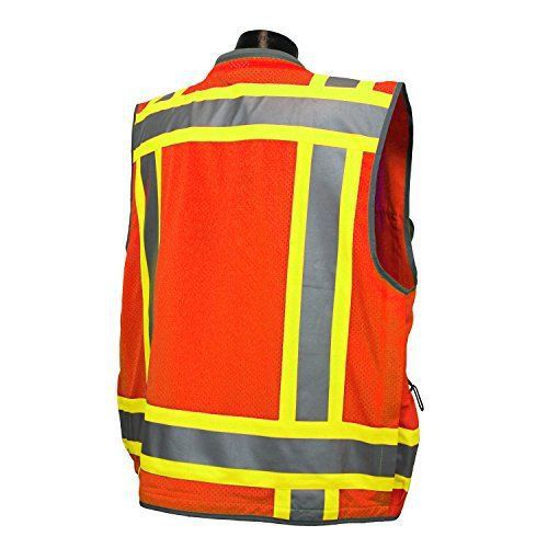 Radians sv55-2zod-l sv55 class 2 heavy woven two tone engineer hi viz orange for sale