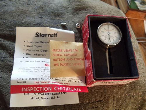 Starrett 196 Series 196B6 EDP 50702 Dial Test Indicator Only  Rear Plunger