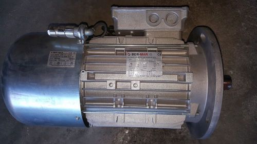 New ber-mar 3ph induction motor for inverter duty, hp 12.1, rpm 2800/3400 for sale