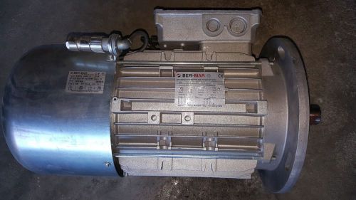 NEW BER-MAR 3PH INDUCTION MOTOR FOR INVERTER DUTY, HP 12.1, RPM 2800/3400