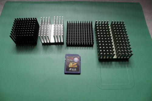 Qty 4x Aluminum Heat sinks misc sizes