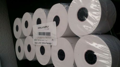 44mm (1-3/4&#034;) x 235&#039; THERMAL CASH REGISTER PAPER - 10 NEW ROLLS  *FREE SHIPPING*