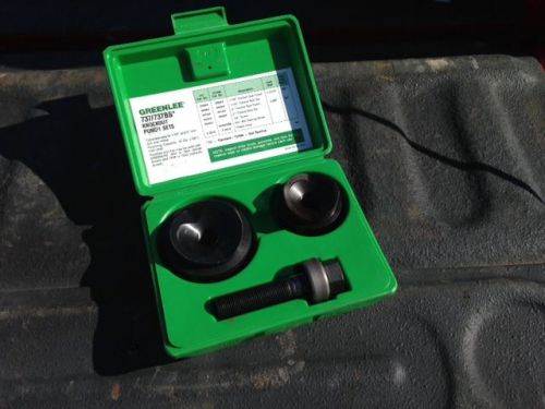 Greenlee Knockout Punch Set #737BB with Case 1-1/2&#034; and 2&#034;