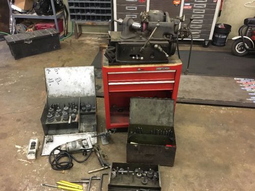 Sioux valve grinder with seat cutter complete with extras for sale