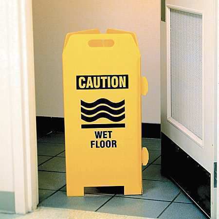 SEE ALL INDUSTRIES TRI-CWET Floor Safety Sign