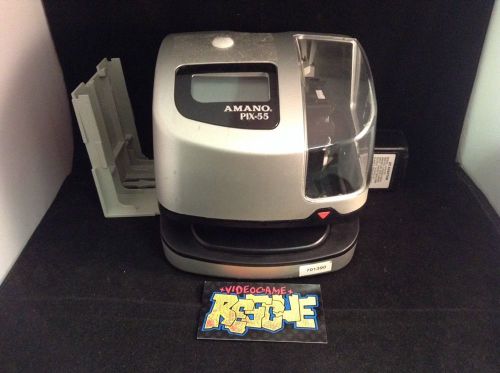 Used time clock amano pix-55 - time punch in works - needs new ink cartridge for sale