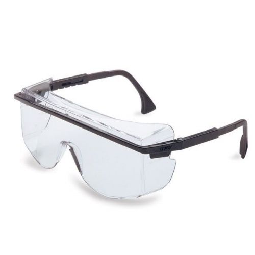 Uvex S2500C-01 Astro 3001 Safety Glasses Worn Over Prescription Glasses