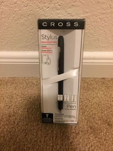 Cross Tech3+ Retractable Ballpoint Pen/Pencil/Stylus Black/Red .5mm Fine Point