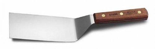 Dexter russell s8696 wood handle 6 x 3 offset hamburger turner for sale