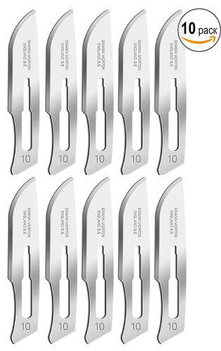 10 pcs Carbon Steel Sterile Surgical Blades by InstaSkincare