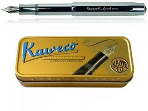 Kaweco AL Sport Fountain Pen, Raw, High Gloss Finish Pen Nib: EF (extra Fine)