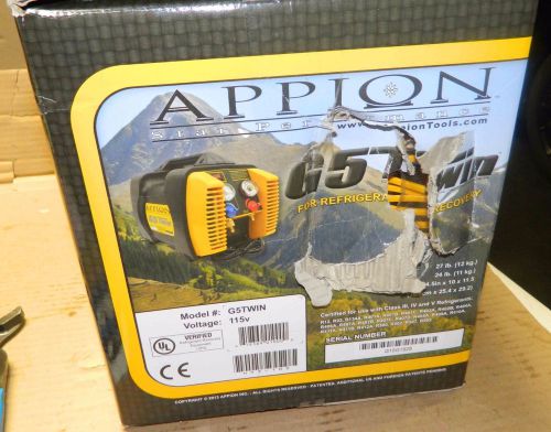 NEW APPION G5TWIN CYLINDER - CONDENSER REFRIGERANT RECOVERY SYSTEM NR