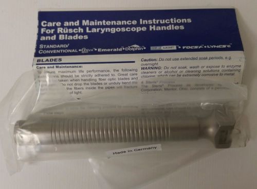 New Standard Stainless Steel Rusch Small Penlight Laryngoscope Handle REF 142600