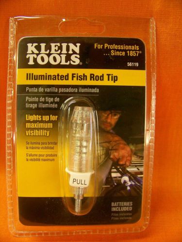 New klein tools illuminated fish rod tip #56119 led light new in pack for sale
