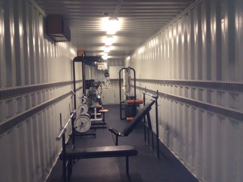 40ft shipping container workout room or workshop