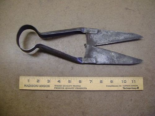 Vtg Hand Forged SHEEP SHEARS Farm Tool Scissors Pat&#039;d 1914 Rust Free Nice!