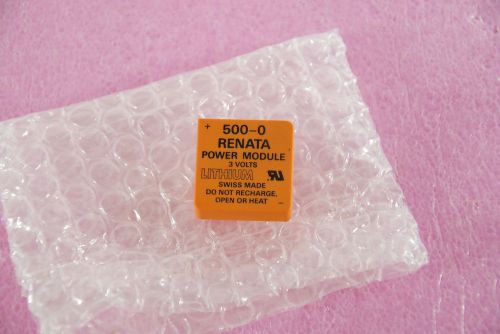 RENATA 500-0 Power Module 3 Volts Lithium Swiss Made NEW