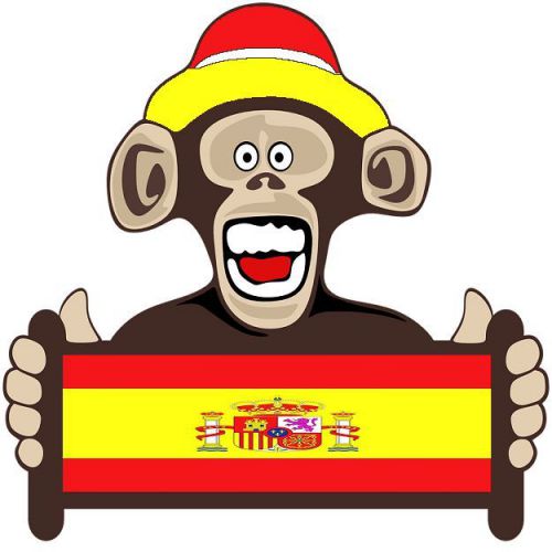 30 Custom Spanish Monkey Personalized Address Labels