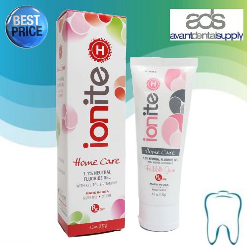 1.1% NEUTRAL SODIUM FLUORIDE GEL – BUBBLE - 4.3 OZ. TUBE IONITE-H TOOTHPASTE