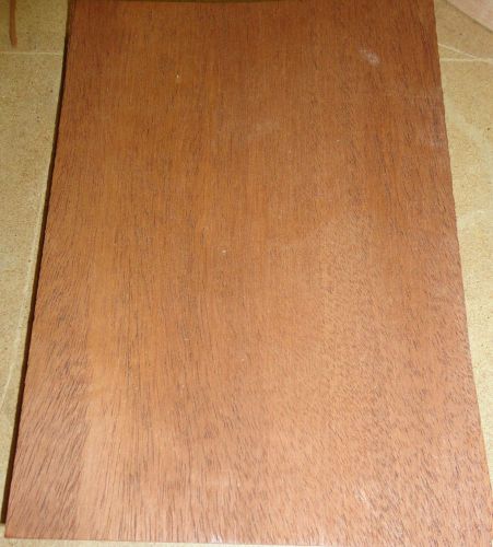 African mahogany wood veneer 4-3/8&#034; x 6-1/8&#034; on paper backer &#034;a&#034; grade quality for sale