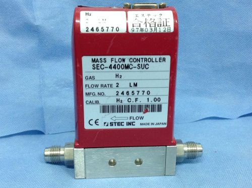 Stec inc. sec-4400mc-suc mass flow controller, gas h2, flow rate 2lm for sale