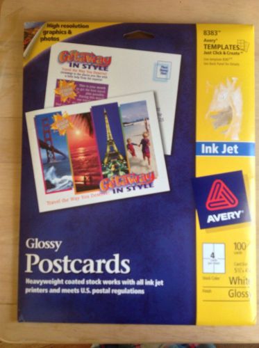 AVERY INK JET GLOSSY POSTCARDS, NIP, FREE SHIPPING