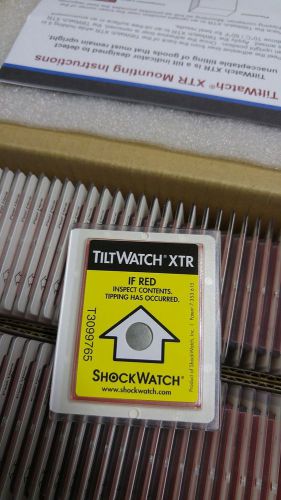 *NEW* 100 Pack of ShockWatch TiltWatch XTR RED Tilt / Shock Monitor Label