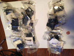 Amphenol  17-1587-6 ( 6 pieces ) &amp; 17-1370 (11 pieces ) connector hoods NOS