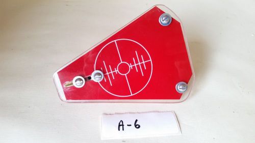 6&#034; topcon pipe laser target, red for sale