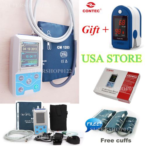 CE Contec ABPM50 24 hours Ambulatory Automatic Blood Pressure Monitor NIBP SW