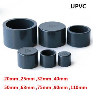 UPVC Pipe Plain End Caps Plugging Caps Adhesive Fittings  20mm to 110mm Thicked