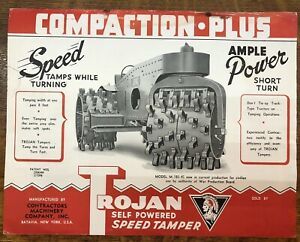 1950&#039;s Vintage Road Construction Power Equipment Trojan Speed Tamper Batavia NY
