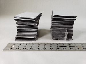Lot Of Approx 360 Pcs Black White Self Adhesive Flexible Magnetic Sheets