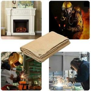 Camping Fireproof Grill Mat Cloth Flame Retardant Ember For Out Mat Blanket O5X8