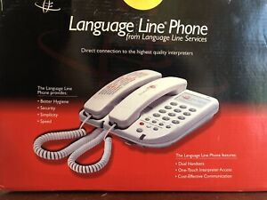 LANGUAGE LINE PHONE WITH DUAL HANDSETS LL-1900, NEW