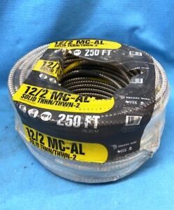 ENCORE WIRE, MC-AL, 790210821030, METAL CLAD CABLE, BLACK/WHITE, 250 FT