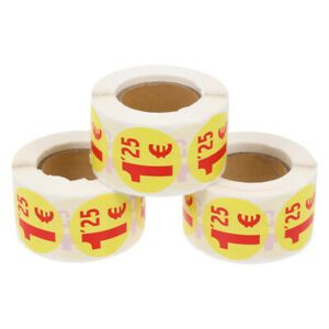 1500Pcs Price Label Self Adhesive Small Garage Sale Labels Sticker