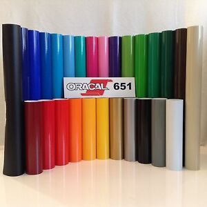 12&#034; Oracal 651  Adhesive Vinyl (Craft hobby/sign maker/cutter), 20 Rolls@ 5&#039; Ea.