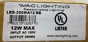 WAC Lighting LED-350MA12-RB LED Driver 350MA Output,12 W Max, Class 2 Output