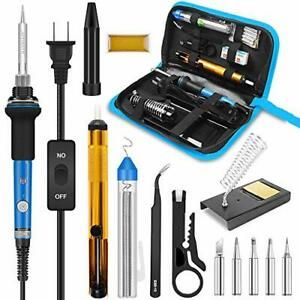 Soldering Iron, Iron Kit Electronics, 60W Adjustable Temperature SI