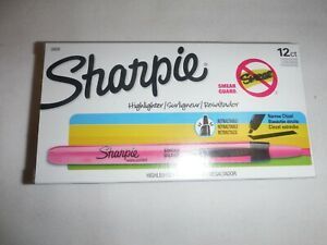 SHARPIE 28029 Highlighter,Retractable,Pink,PK12